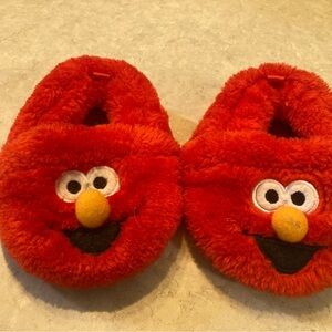 Red Fuzzy Character Slippers